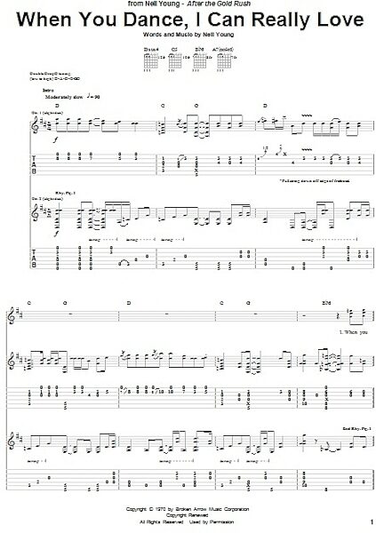 open zoom image for When You Dance, I Can Really Love - Guitar TAB, New, Main