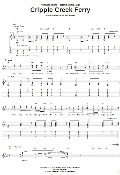 open zoom image for Cripple Creek Ferry - Guitar TAB, New, Main