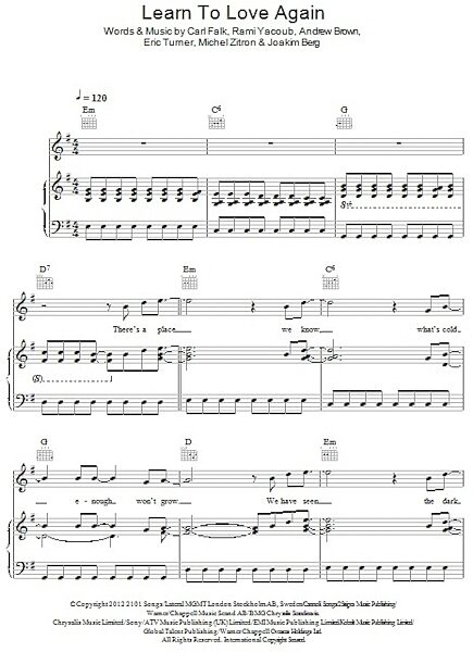 open zoom image for Learn To Love Again - Piano/Vocal/Guitar, New, Main