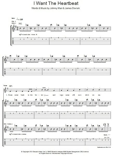 open zoom image for I Want The Heartbeat - Guitar TAB, New, Main