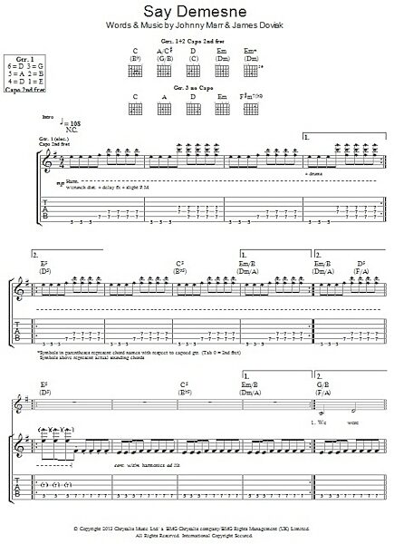open zoom image for Say Demesne - Guitar TAB, New, Main