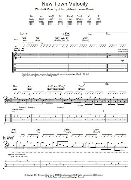 open zoom image for New Town Velocity - Guitar TAB, New, Main