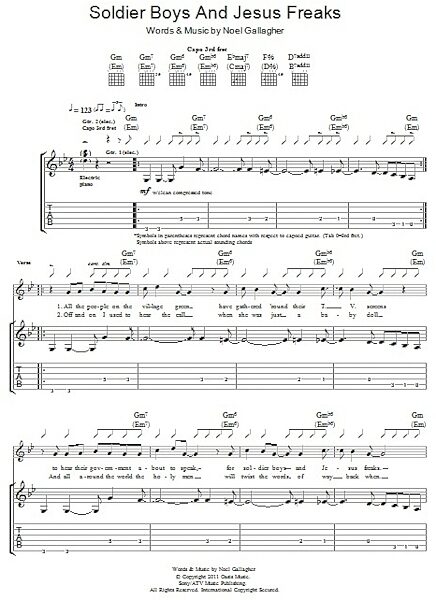 open zoom image for Soldier Boys And Jesus Freaks - Guitar TAB, New, Main
