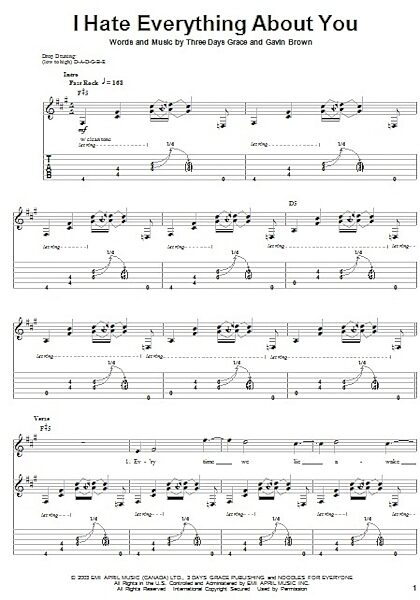 open zoom image for I Hate Everything About You - Guitar Tab Play-Along, New, Main