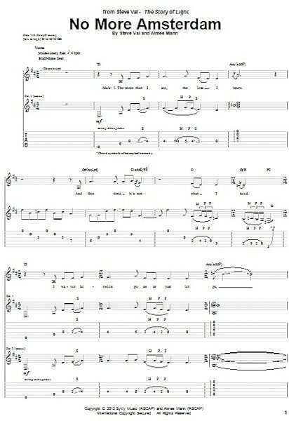 open zoom image for No More Amsterdam - Guitar TAB, New, Main