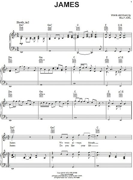 open zoom image for James - Piano/Vocal/Guitar, New, Main