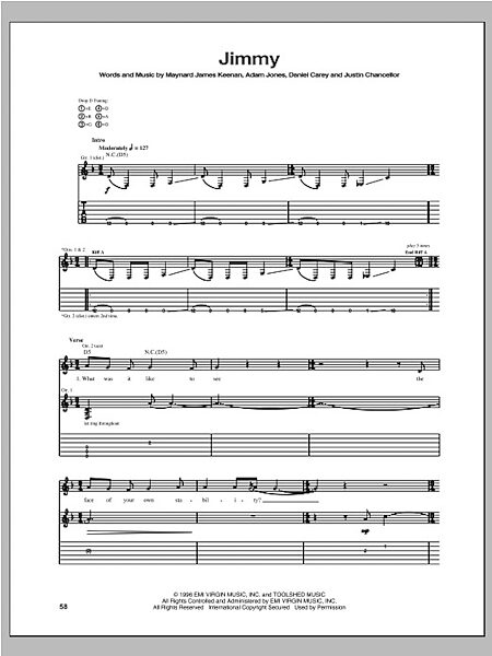 open zoom image for Jimmy - Guitar TAB, New, Main