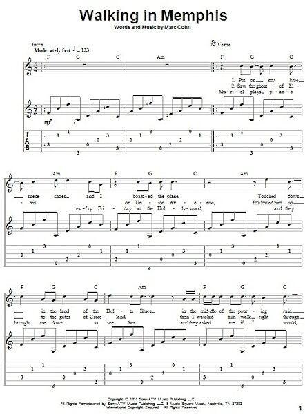 open zoom image for Walking In Memphis - Solo Guitar, New, Main