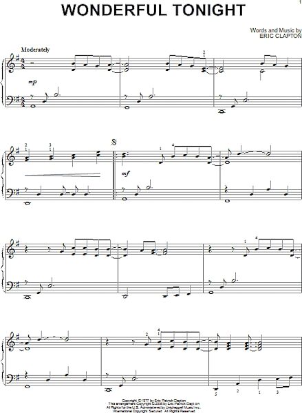 open zoom image for Wonderful Tonight - Piano Solo, New, Main