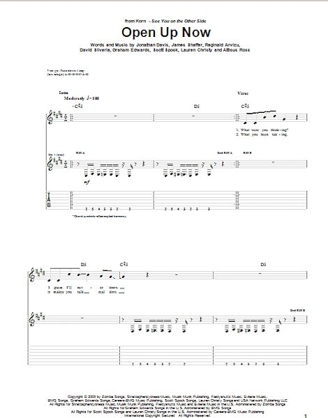 open zoom image for Open Up Now - Guitar TAB, New, Main