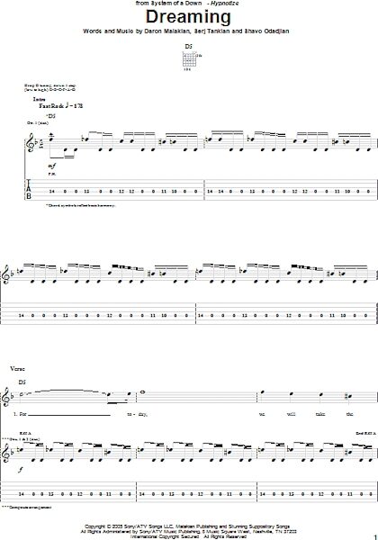 open zoom image for Dreaming - Guitar TAB, New, Main