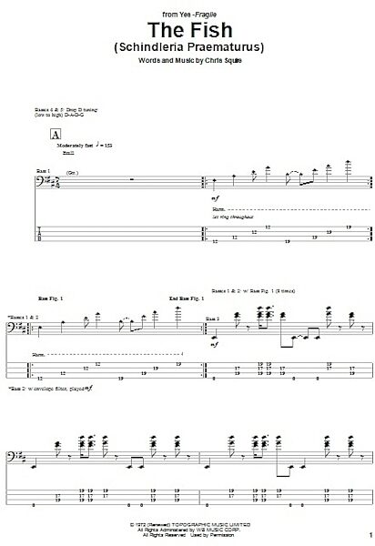 open zoom image for The Fish (Schindleria Praematurus) - Bass Tab, New, Main