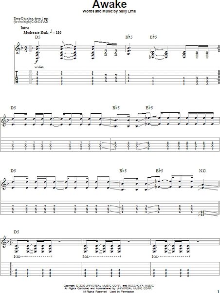 open zoom image for Awake - Guitar Tab Play-Along, New, Main