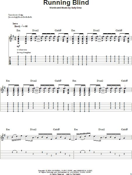 open zoom image for Running Blind - Guitar Tab Play-Along, New, Main