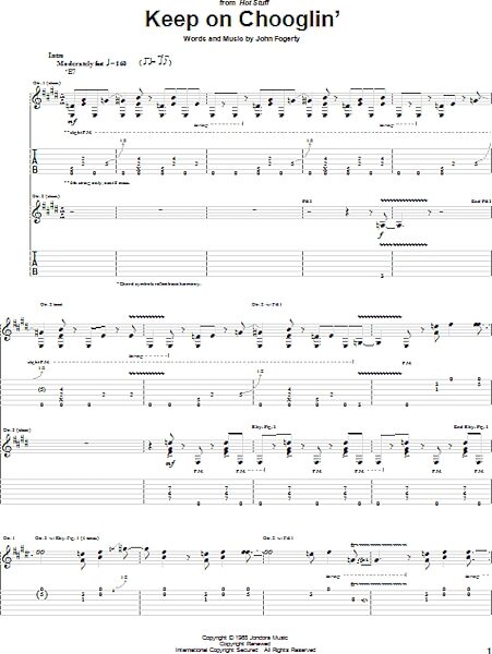 open zoom image for Keep On Chooglin' - Guitar TAB, New, Main