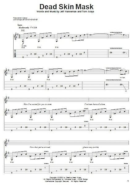 open zoom image for Dead Skin Mask - Guitar Tab Play-Along, New, Main