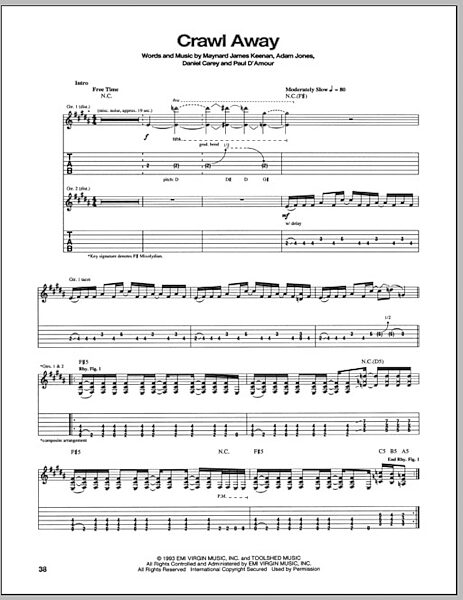 open zoom image for Crawl Away - Guitar TAB, New, Main