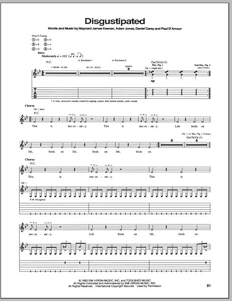 open zoom image for Disgustipated - Guitar TAB, New, Main