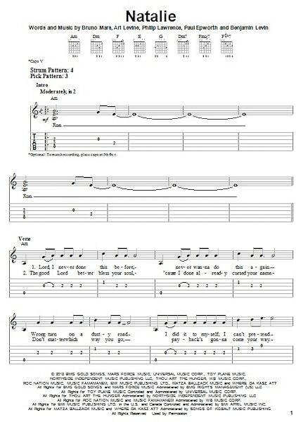 open zoom image for Natalie - Easy Guitar with TAB, New, Main