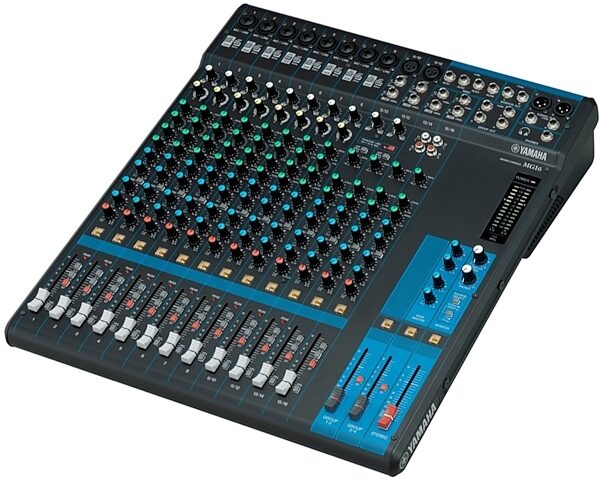 open zoom image for Yamaha MG16 Mixer, 6-Bus, Open Box (Like New), Angle