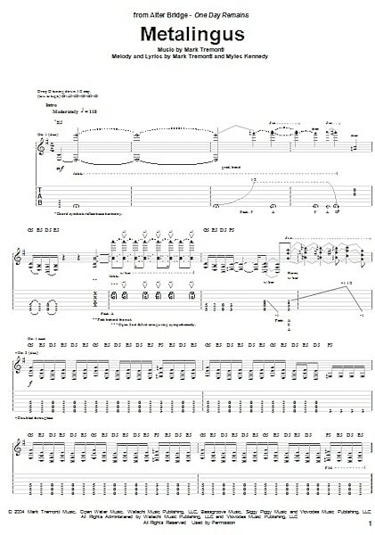 open zoom image for Metalingus - Guitar TAB, New, Main