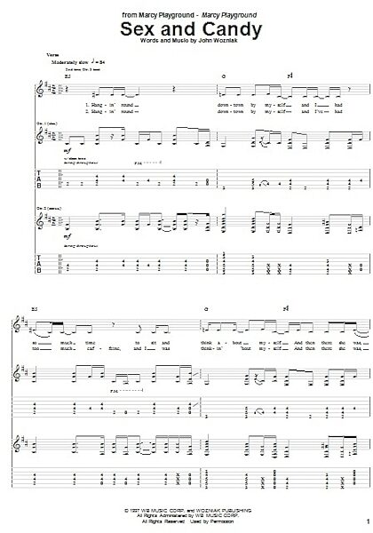 open zoom image for Sex And Candy - Guitar TAB, New, Main