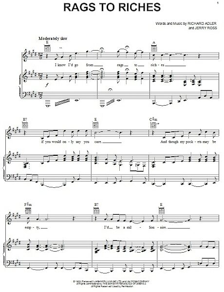open zoom image for Rags To Riches - Piano/Vocal/Guitar, New, Main