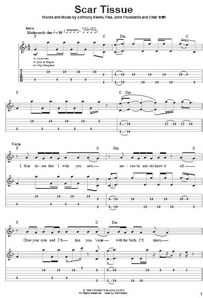 open zoom image for Scar Tissue - Guitar Tab Play-Along, New, Main