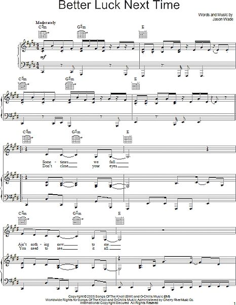 open zoom image for Better Luck Next Time - Piano/Vocal/Guitar, New, Main