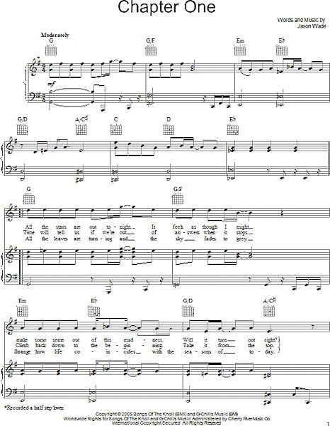 open zoom image for Chapter One - Piano/Vocal/Guitar, New, Main