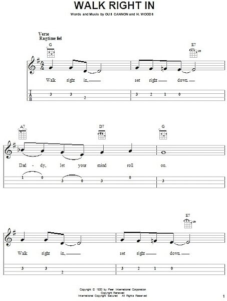 open zoom image for Walk Right In - Ukulele, New, Main