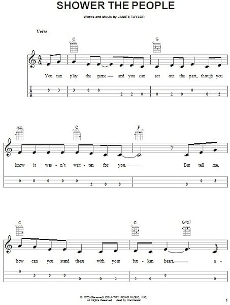 open zoom image for Shower The People - Ukulele, New, Main
