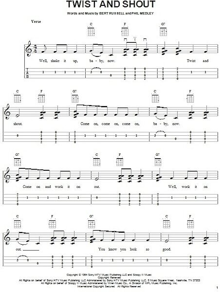 open zoom image for Twist And Shout - Ukulele, New, Main