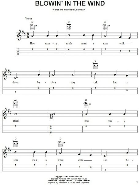 open zoom image for Blowin' In The Wind - Ukulele, New, Main