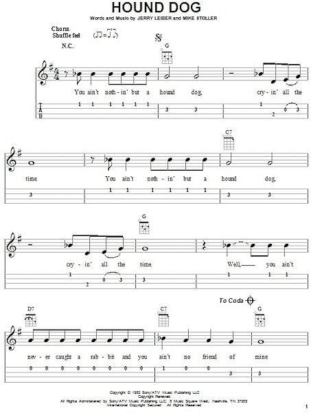 open zoom image for Hound Dog - Ukulele, New, Main