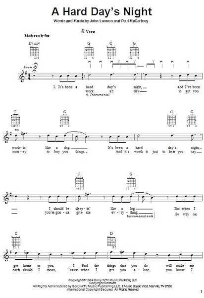 open zoom image for A Hard Day's Night - Easy Guitar, New, Main