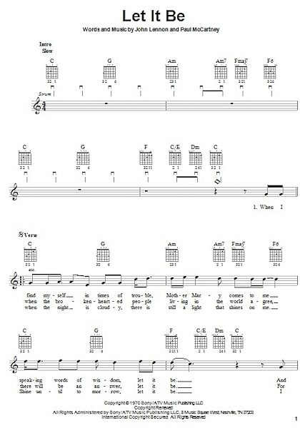 open zoom image for Let It Be - Easy Guitar, New, Main