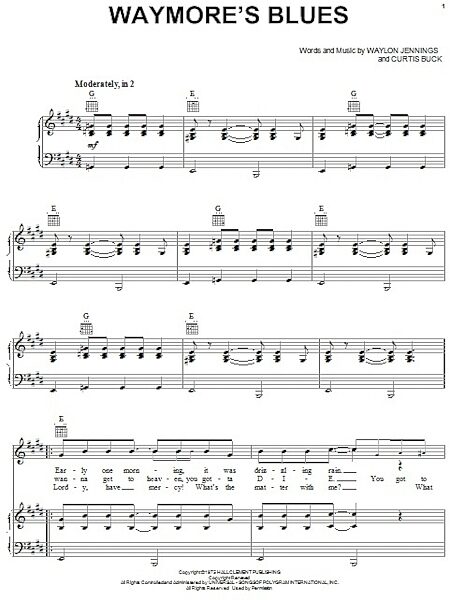 open zoom image for Waymore's Blues - Piano/Vocal/Guitar, New, Main