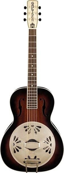 open zoom image for Gretsch G9240 Alligator Biscuit Round Neck Resonator Guitar, 2-Color Sunburst