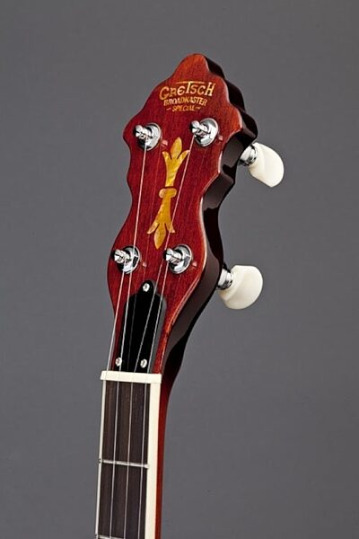 open zoom image for Gretsch G9410 Broadkaster Special Resonator Banjo, Headstock
