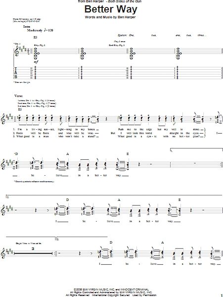 open zoom image for Better Way - Guitar TAB, New, Main