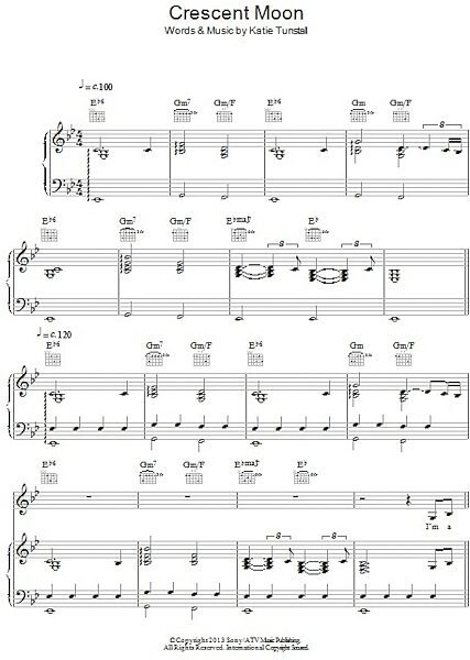 open zoom image for Crescent Moon - Piano/Vocal/Guitar, New, Main