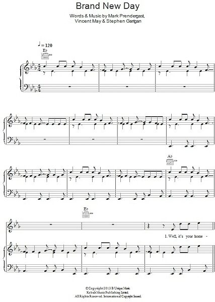 open zoom image for Brand New Day - Piano/Vocal/Guitar, New, Main