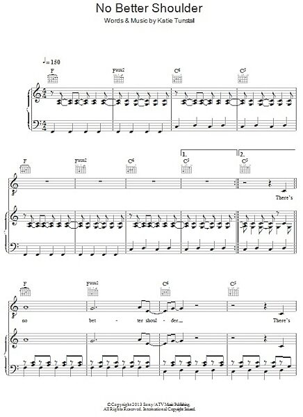 open zoom image for No Better Shoulder - Piano/Vocal/Guitar, New, Main