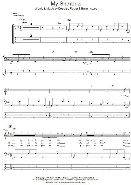 open zoom image for My Sharona - Bass Tab, New, Main