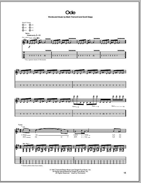 open zoom image for Ode - Guitar TAB, New, Main