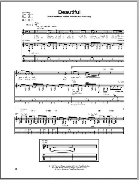 open zoom image for Beautiful - Guitar TAB, New, Main