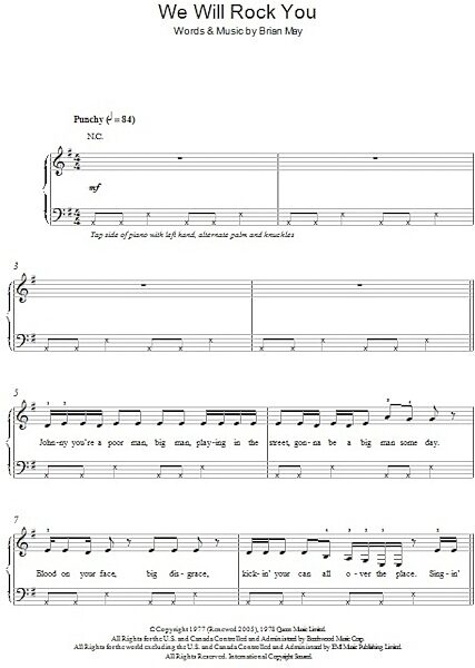 open zoom image for We Will Rock You - Easy Piano, New, Main