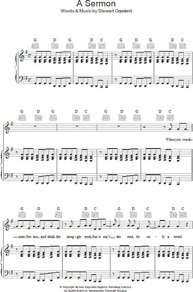 open zoom image for A Sermon - Piano/Vocal/Guitar, New, Main