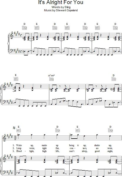 open zoom image for It's Alright For You - Piano/Vocal/Guitar, New, Main